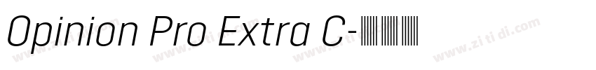 Opinion Pro Extra C字体转换